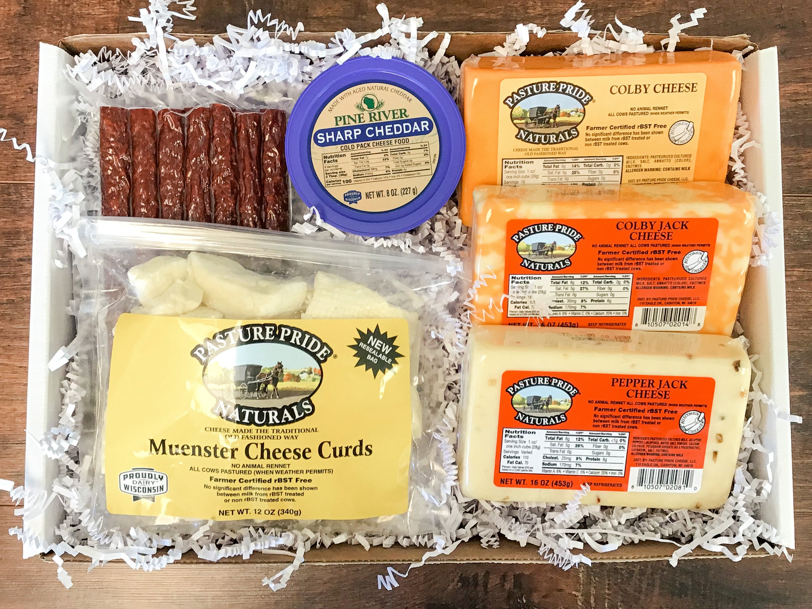 Pick 4 + More Wisconsin Cheese Gift Box | Pasture Pride Cheese